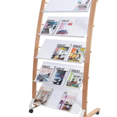 Alba Mobile Wooden Floor Stand 5x3 Shelf