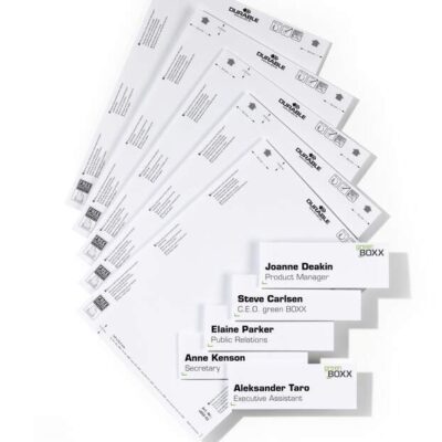 Durable Insert Sheets 149x52.5mm PK50