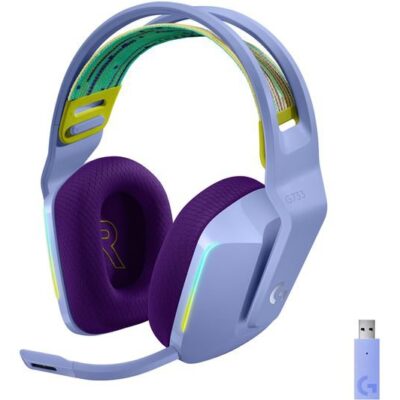 G733 Wireless RGB Lilac Gaming Headset