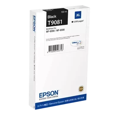Epson C13T90814N Bk Ink Cart 5K Pages