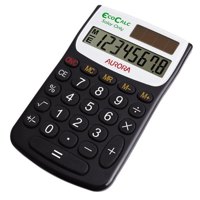 Aurora EC101 8 Digit Pocket Calc BK