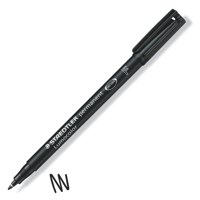 Lumocolor OHP Perm Fine 0.6mm BK PK10