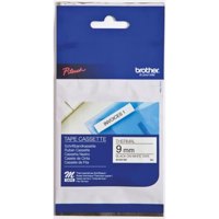 BLACK ON WHITE LABELLING TAPE 8M LONG