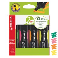 STABILO GREEN BOSS H/L CT Ast PK4