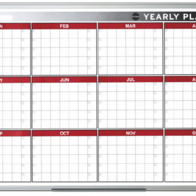 Mag Annual Plannr Alu Frm 90x60cm