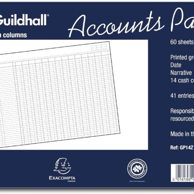Guildhall Accounts Pad A3 14 Cash