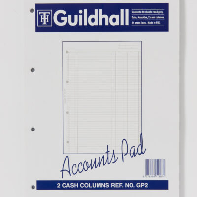 Guildhall Accounts Pad A4 2 Cash
