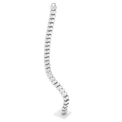 Air Height Adjust Cable Spine White