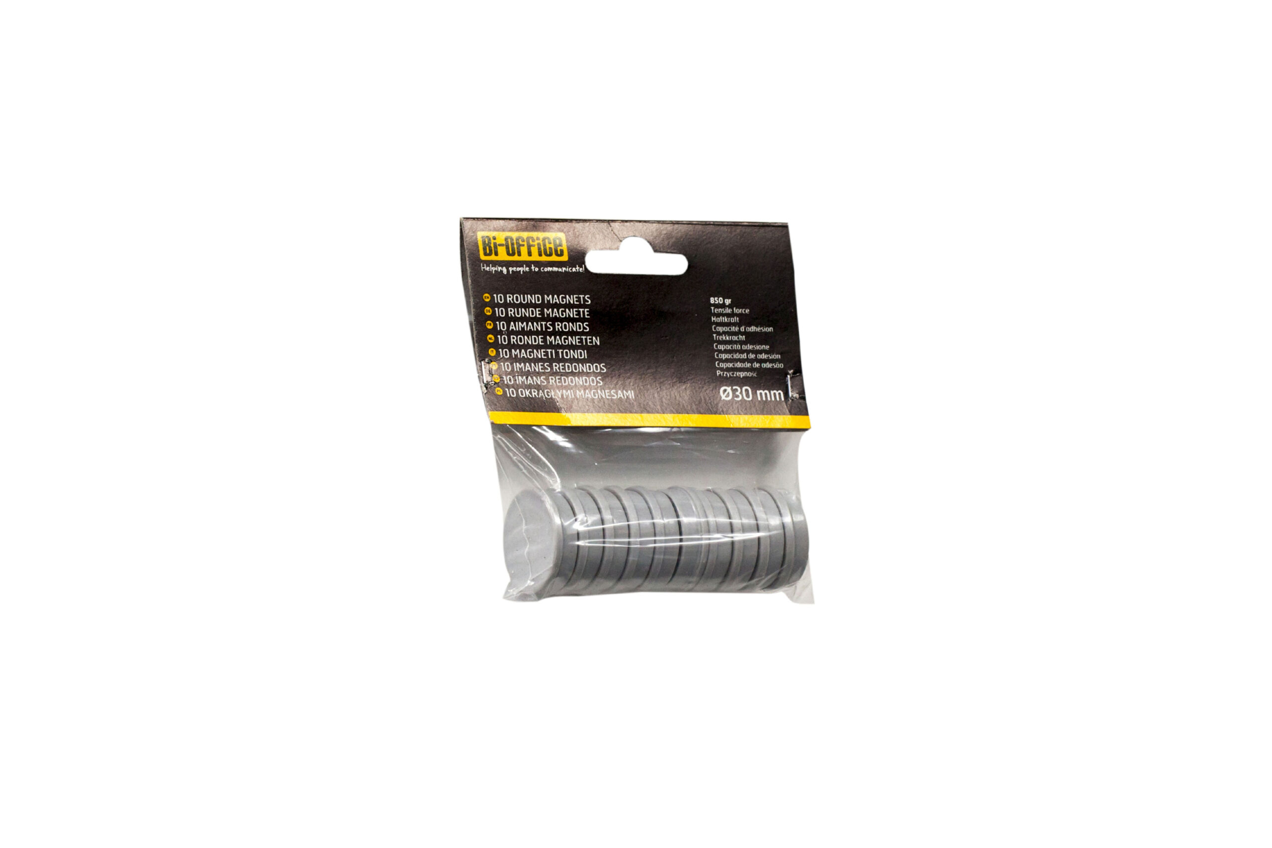 Bi-Office Round Mgnets 30mm GN PK10