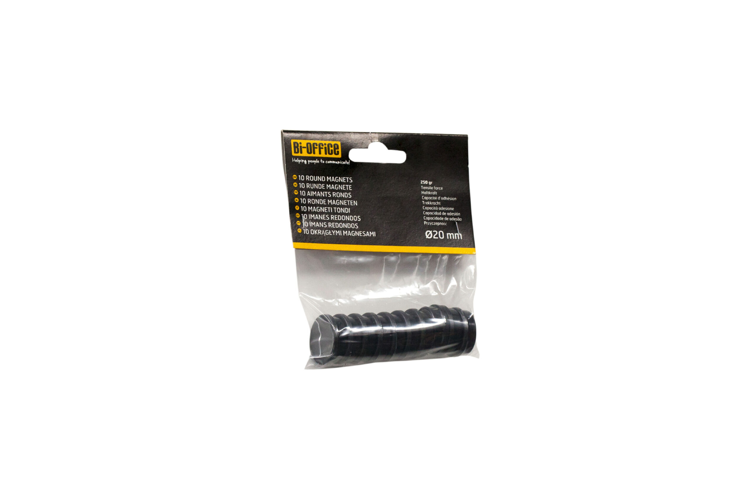 Bi-Office Rnd Mgnets 25mm Astd PK10