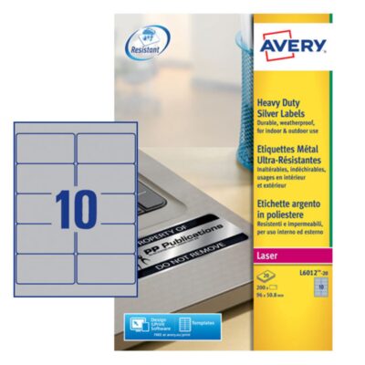 Avery HD Label 96x50.8mm SL PK200