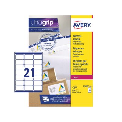Avery QP Address Label 63x38mm PK2100