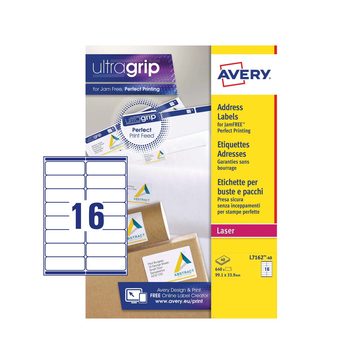 Avery QP Address Label 99x34mm PK640