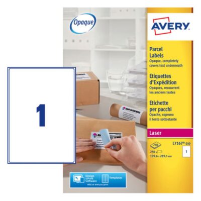Avery BlockOut Ship Lbl 200x289mm PK250