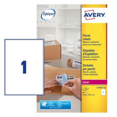 Avery BlockOut Ship Lbl 200x289mm PK40