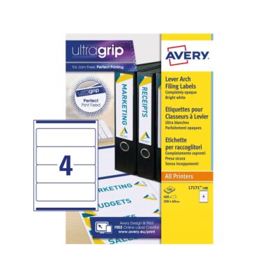 Avery LAF Label 200x60mm PK400