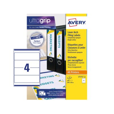 Avery LAF Label 200x60mm PK100