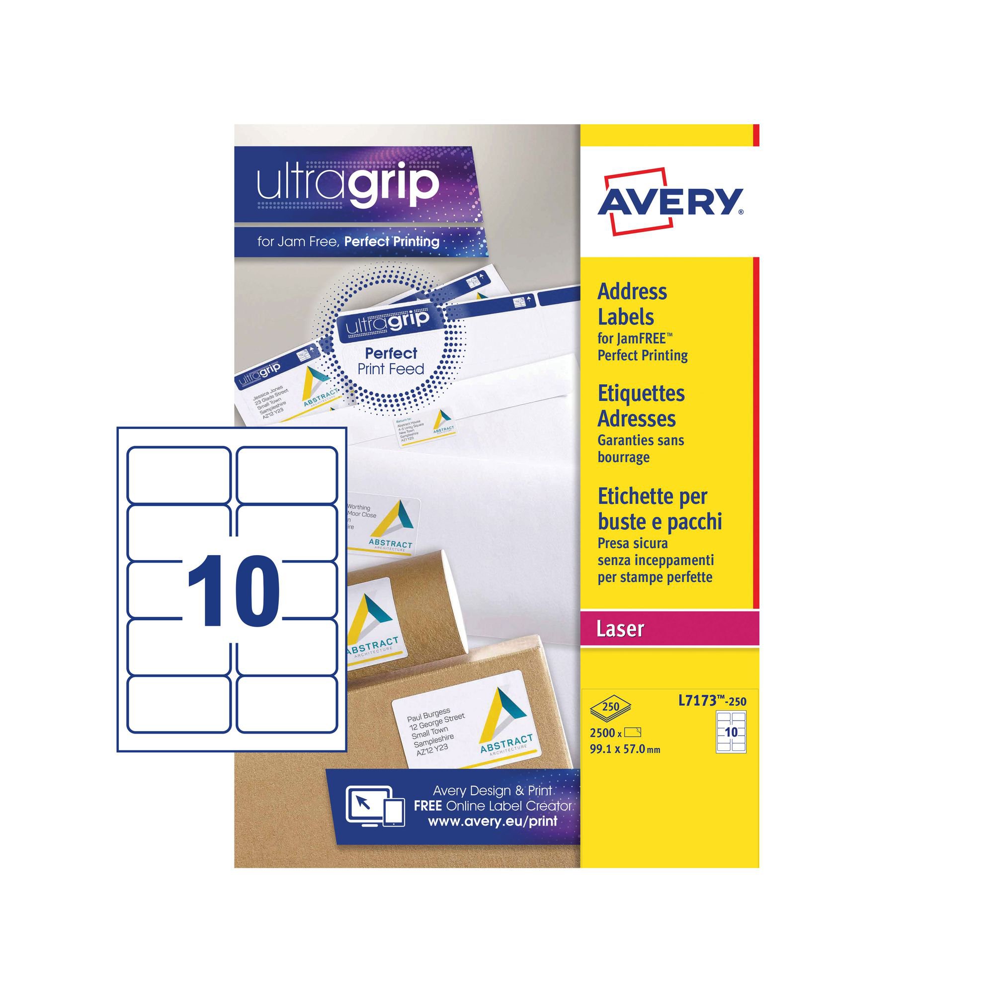 Avery QP Address Label 99x57mm PK2500