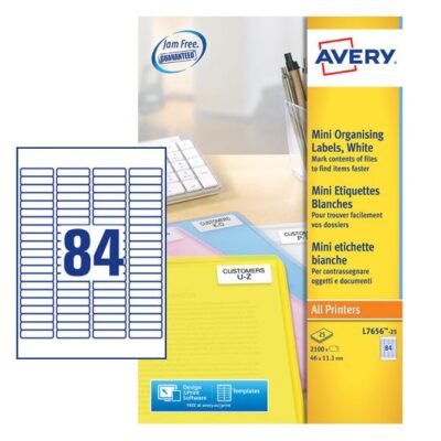 Avery Mini Label 46x11mm PK2100