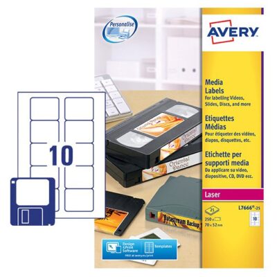 3.5in Diskette Label 70x52mm (250 lbls)