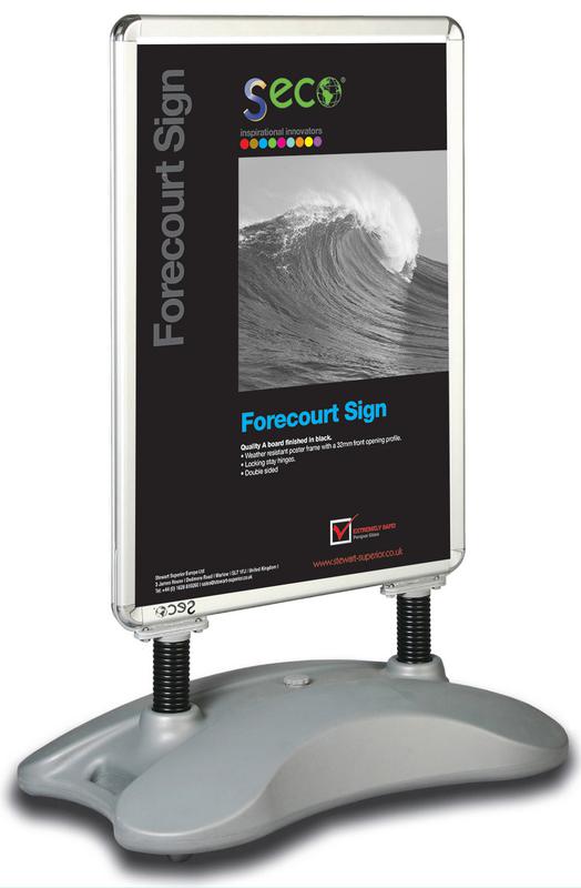 Budget D-sided Forecourt Sign A1 Sil