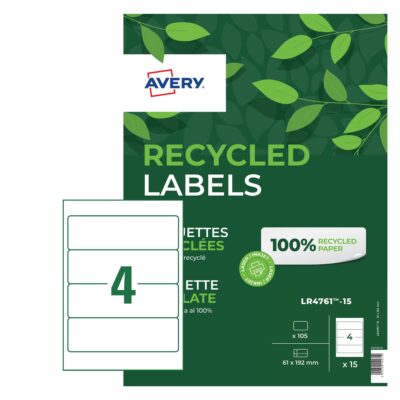 Recycled Filing Labels 60 Labels