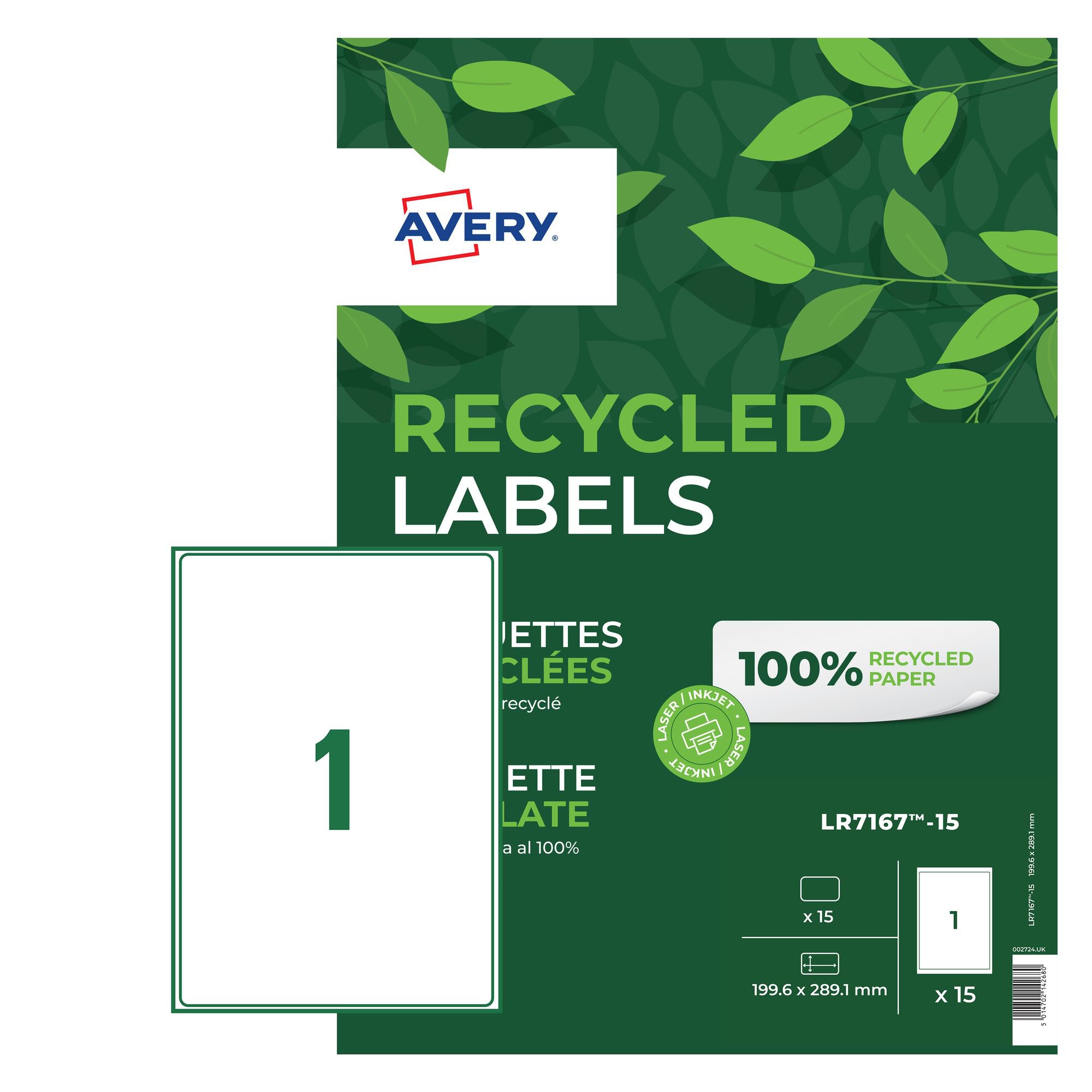 Recycled Address Labels 15 Labels