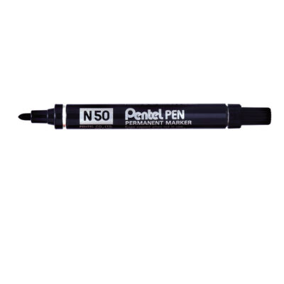 N50 Perm Marker Bullet Tip BK PK12