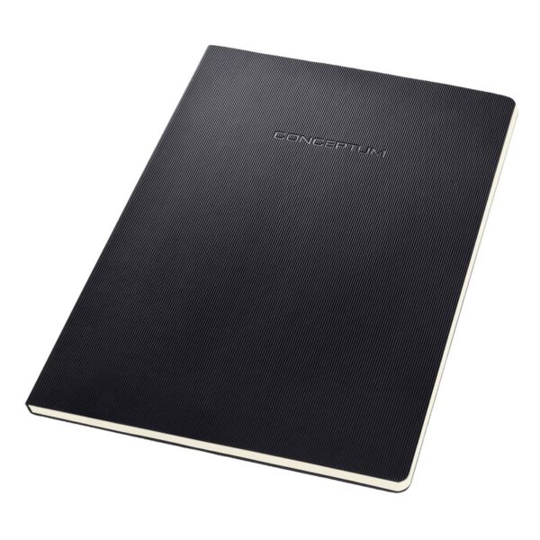 CONCEPTUM Notepad HardC A4 4HL PNCHD BK