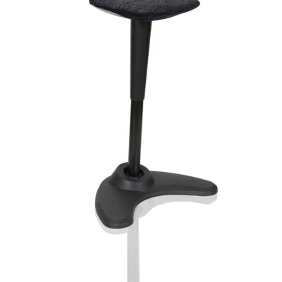 Spry Stool Black Frame Black Fabric