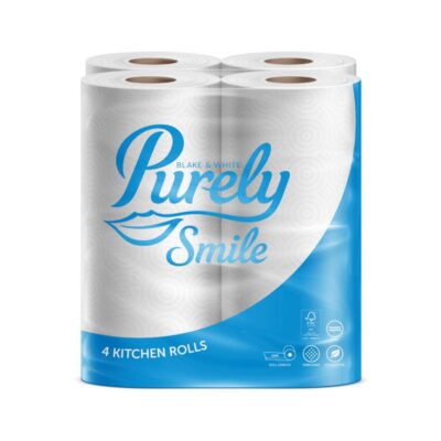Purely Smile Kitchen Roll 2 Ply WT PK4
