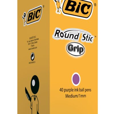 Bic Round Stic Purple PK40