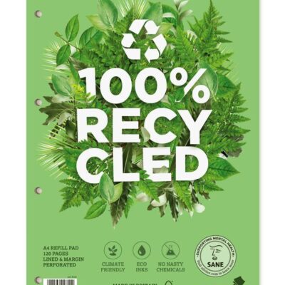 Silvine Prem A4 Recycled Refill Pad PK5