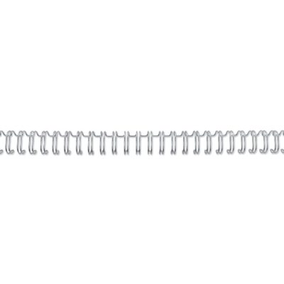 GBC 34 Loop Wire 6mm No.4 Silver PK100