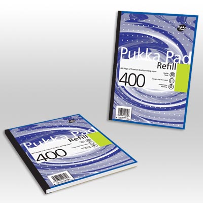Pukka Refill Pad A4 400P Astd PK5