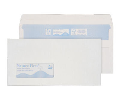 Recyc Wallet S/S DL Win 90gsm WT PK1000