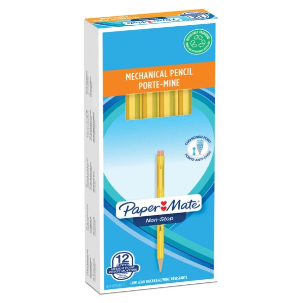 Paper Mate Yellow NonStop Pencil PK12