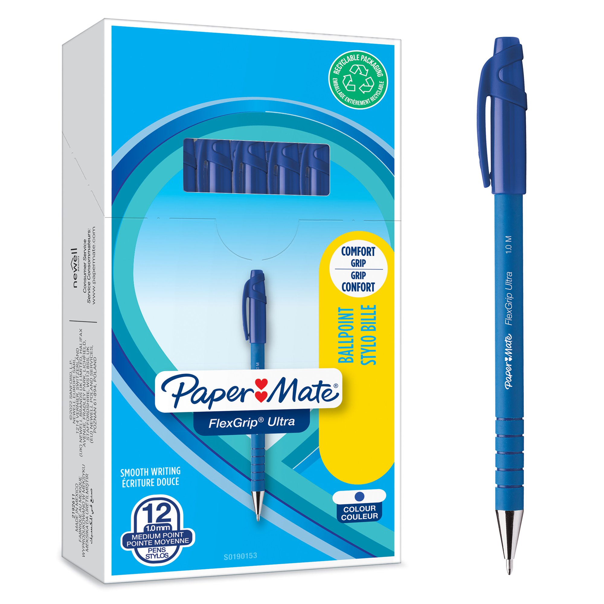 PaperMate Flexgrip CAP BL PK12
