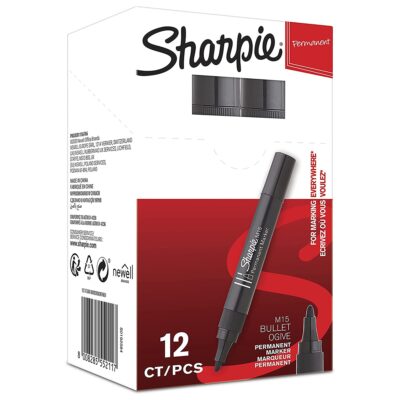 Sharpie M15 Perm Bullet BK PK12