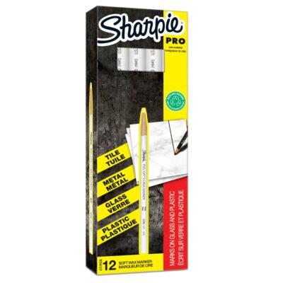 Sharpie China Marker White PK12