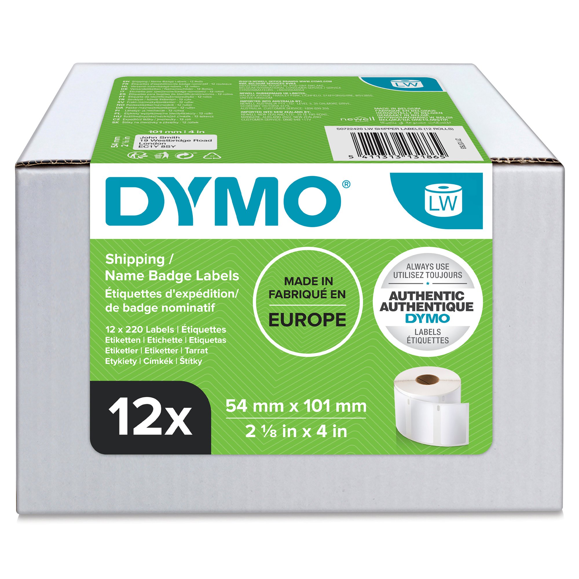 Dymo Shipper Label 54x101 PK12