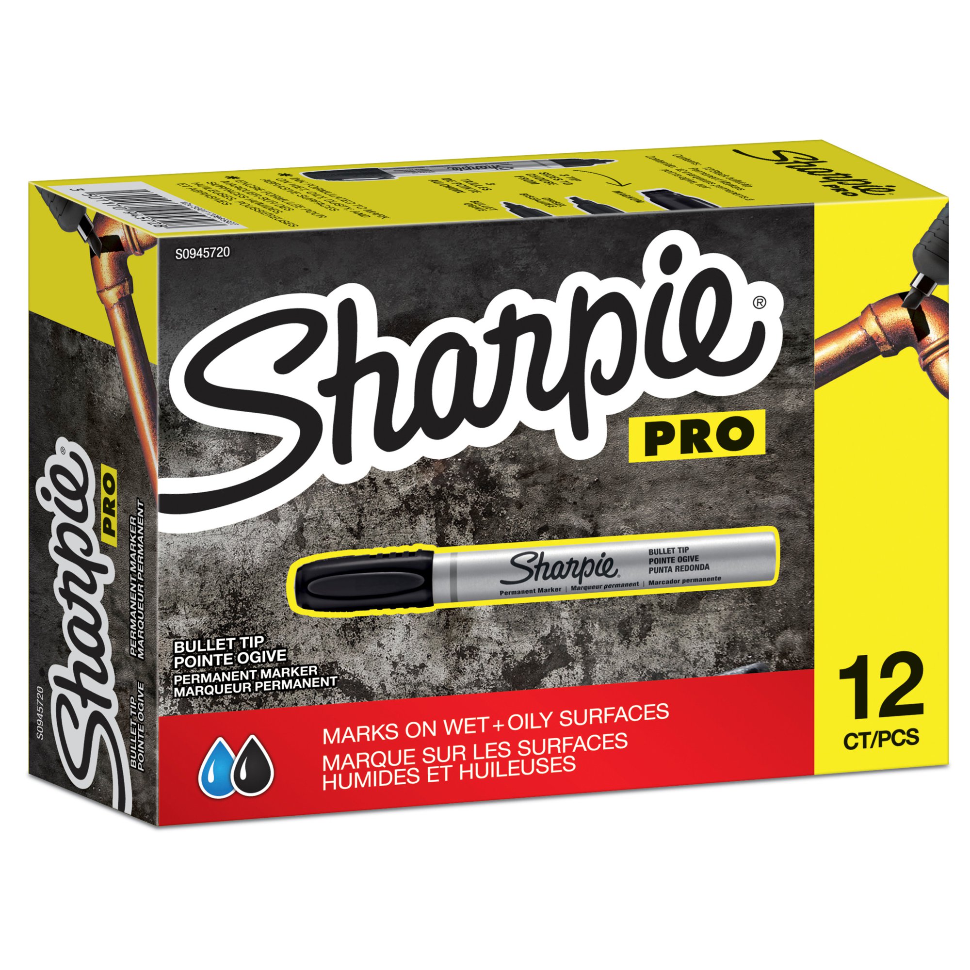 Sharpie Metal Small Bullet BK PK12