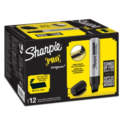 Sharpie Magnum Large Chisel BK PK12