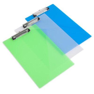Transparent Clipboard A4 Assorted