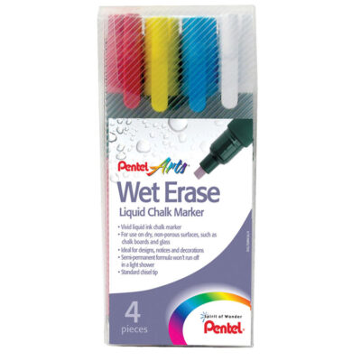 Pentel Chalk Marker Assorted PK4