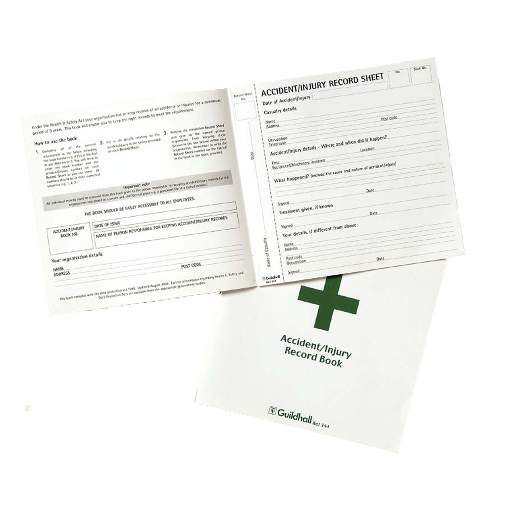 Guildhall Accident and Injury Record Boo