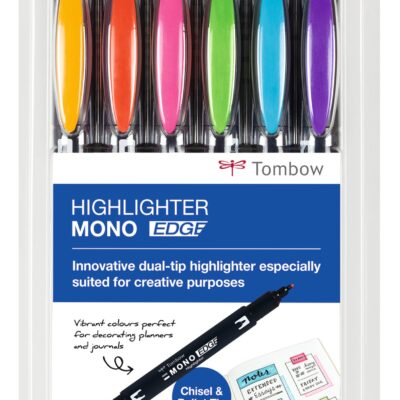 Tombow Hlighter MONO Edge Asst PK6