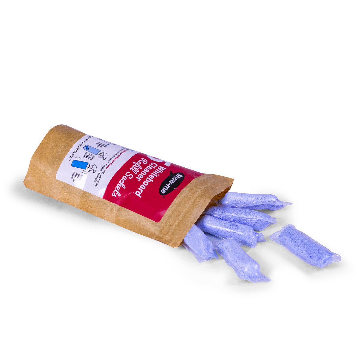 Show-me Whiteboard Cleaner Sachets PK6