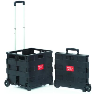 Collapsible Shopping Cart Black