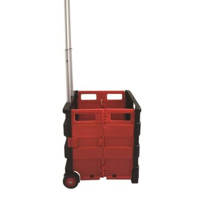Collapsible Shopping Cart Red/Black